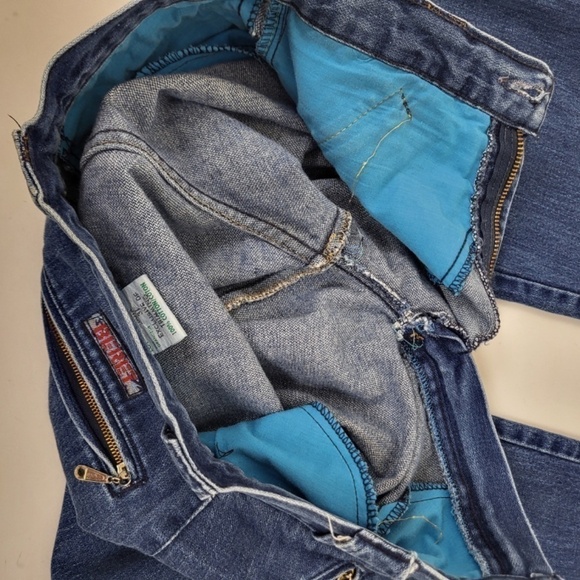 90's Denim Jeans Workwear Carpenter Zippers Tapered - Picture 7 of 11